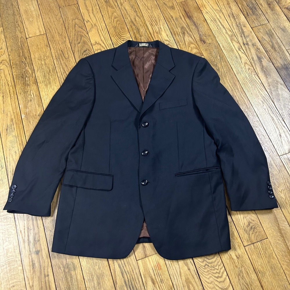 Caravelli Italy Mens Black 3 Button Blazer‎ Suit Jacket Paris 3B 40S 34W S60513